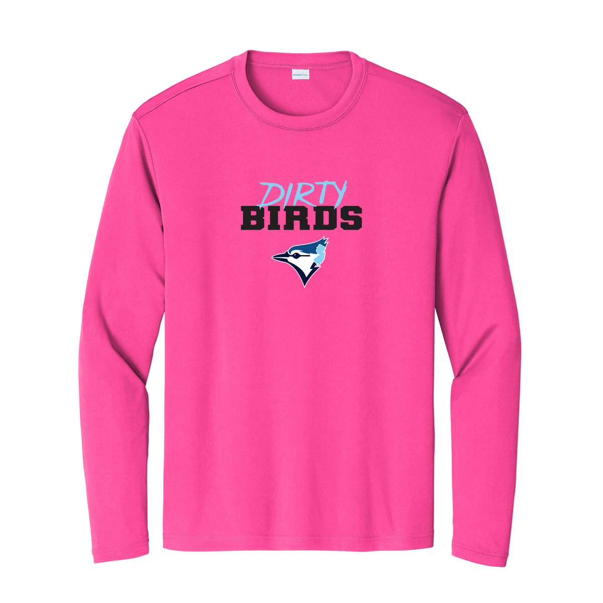 Pink BlueJays Dirty Bird Support LS (DRI FIT)