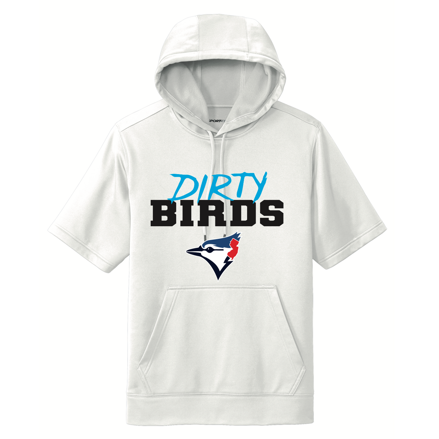 DIRTY BIRDS Short Sleeve Hoodie (DRI FIT)