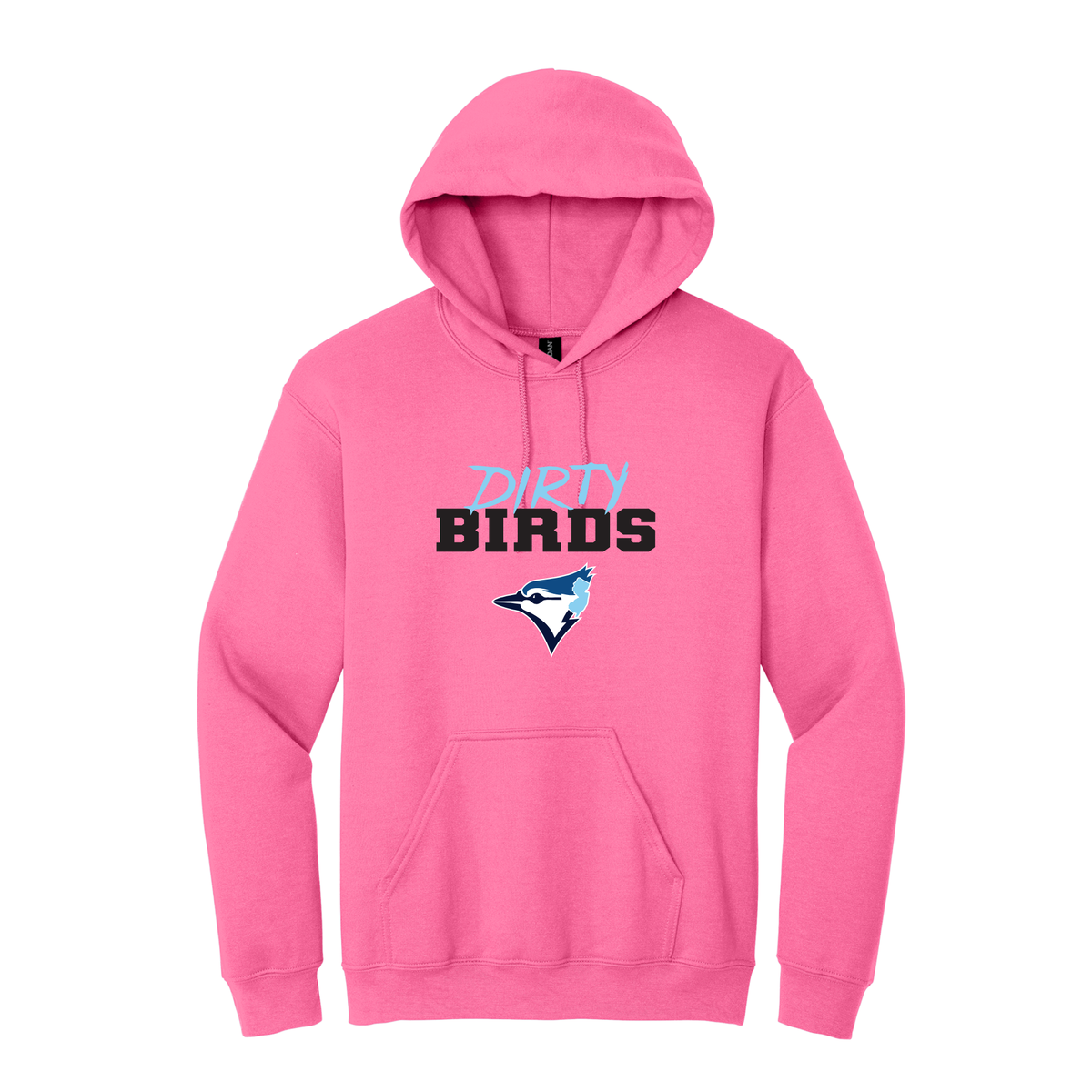 Pink BlueJays Dirty Bird Support Hoodie