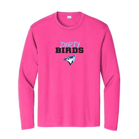 Pink BlueJays Dirty Bird Support LS (DRI FIT)