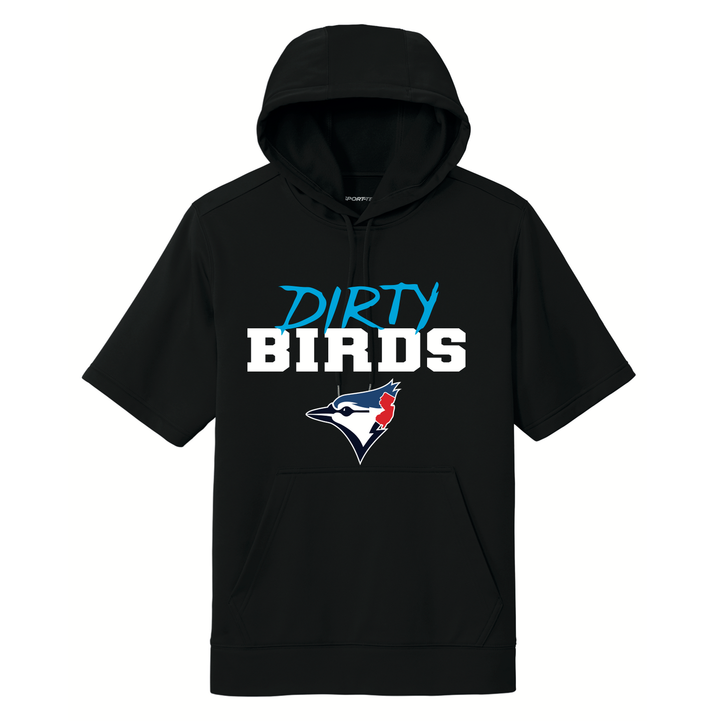 DIRTY BIRDS Short Sleeve Hoodie (DRI FIT)