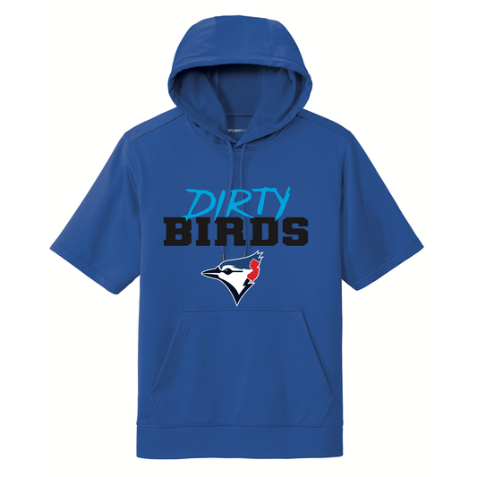 DIRTY BIRDS Short Sleeve Hoodie (DRI FIT)