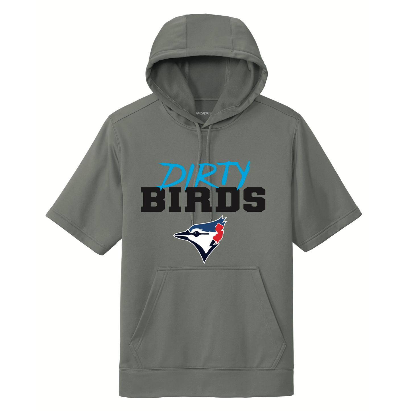 DIRTY BIRDS Short Sleeve Hoodie (DRI FIT)