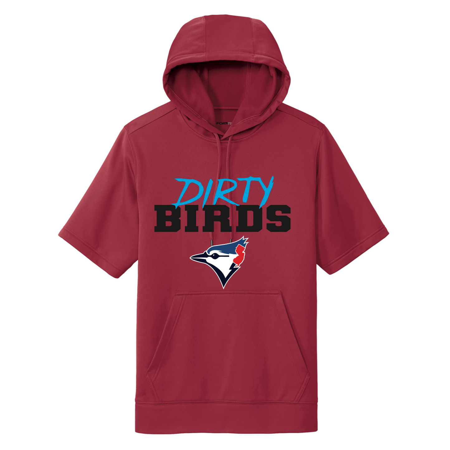 DIRTY BIRDS Short Sleeve Hoodie (DRI FIT)