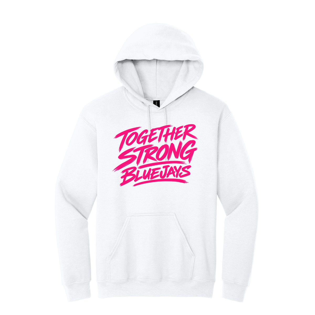 White BlueJays STRONG Support Hoodie