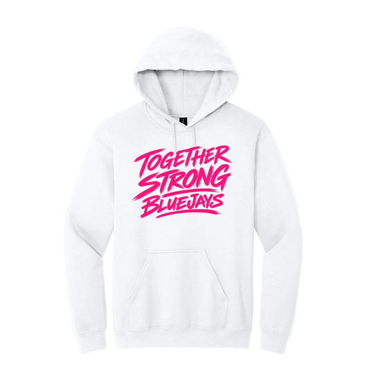 White BlueJays STRONG Support Hoodie
